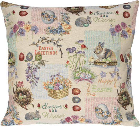Gobelin Kissenhülle Oster-Erinnerungen 50x50 cm