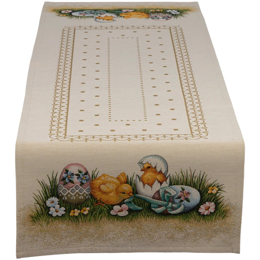 Gobelin Tischband Kükenglück 45x140 cm