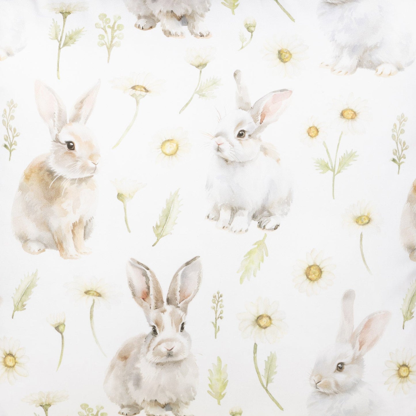 Kissenhülle mit Hasen im Blütenregen - Juma Rabbit 40x60 cm
