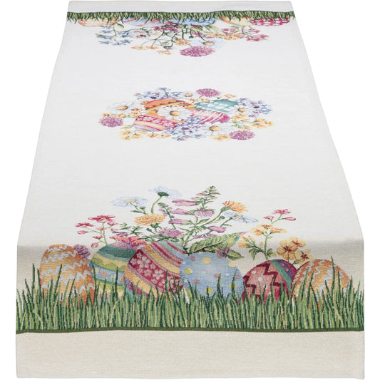 Gobelin Tischband Osterwiese 45x140 cm