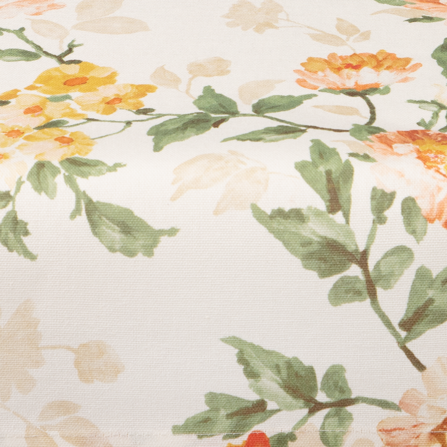 Mitteldecke mit Zweigen und orangen Blüten - Anderson Floret 85x85 cm