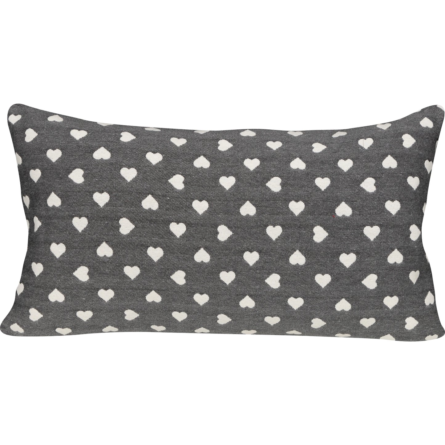 Kissenhülle Lieblingsplatz grau - Montana Hearts 30x50 cm
