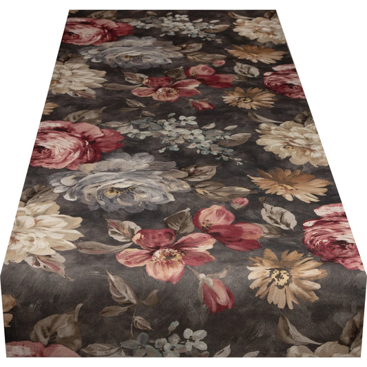 Baumwoll Tischband Rosenpracht 50x150 cm