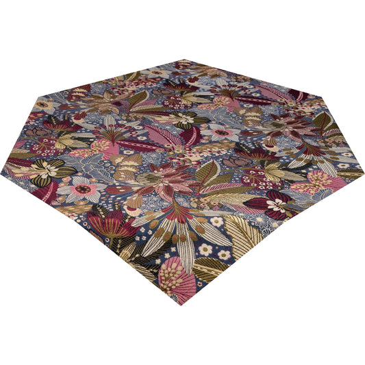 Jacquard Tischdecke Mitternachtsgarten 110x110 cm