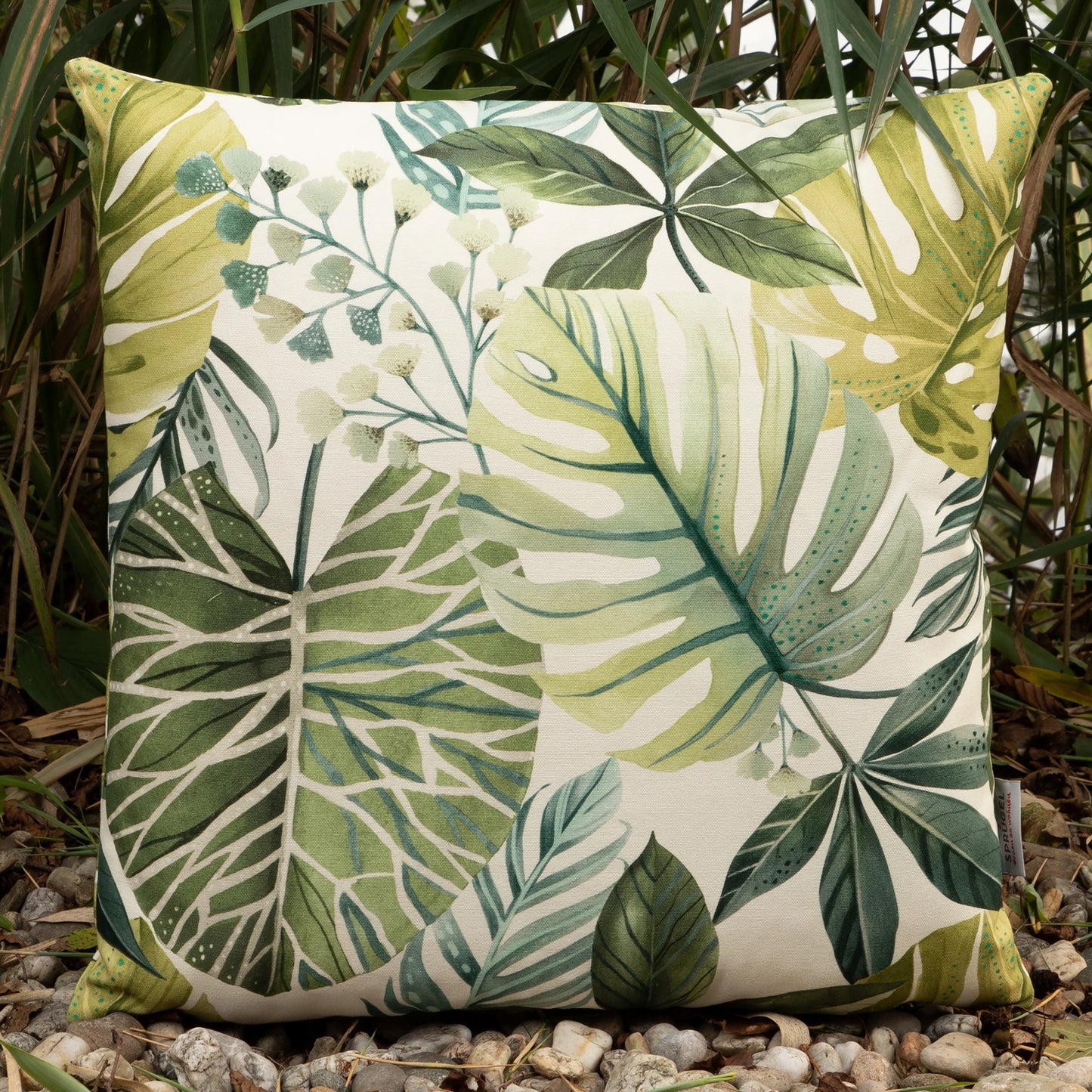 Kissenhülle Grüne Oase - Zahira Leaves 50x50 cm