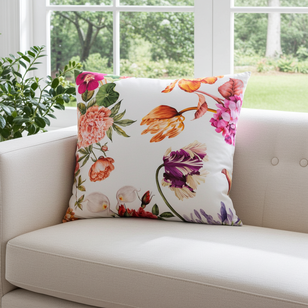 Kissenhülle Frühlingslaune - Zahira Flower 60x60 cm