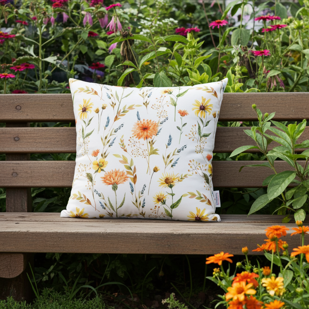 Kissenhülle Frühlings Sinfonie - Xanat Flowerfield 60x60 cm