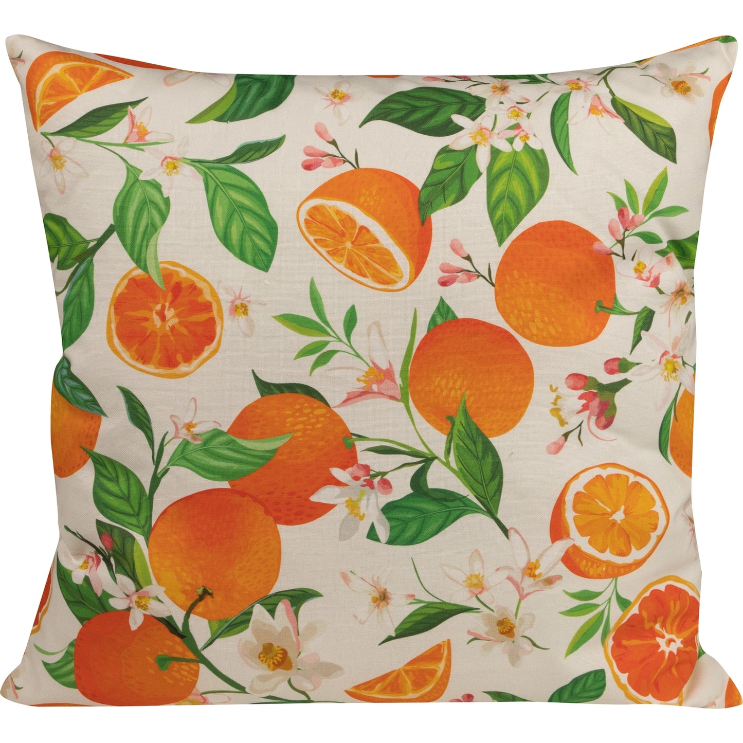 Baumwoll Kissenhülle Orangenblüte 60x60 cm