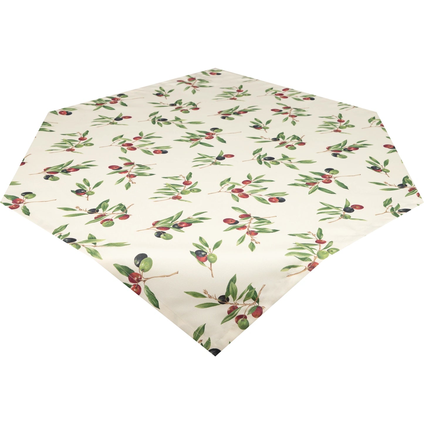 Mitteldecke Olivenzweig - Natural Olive 85x85 cm