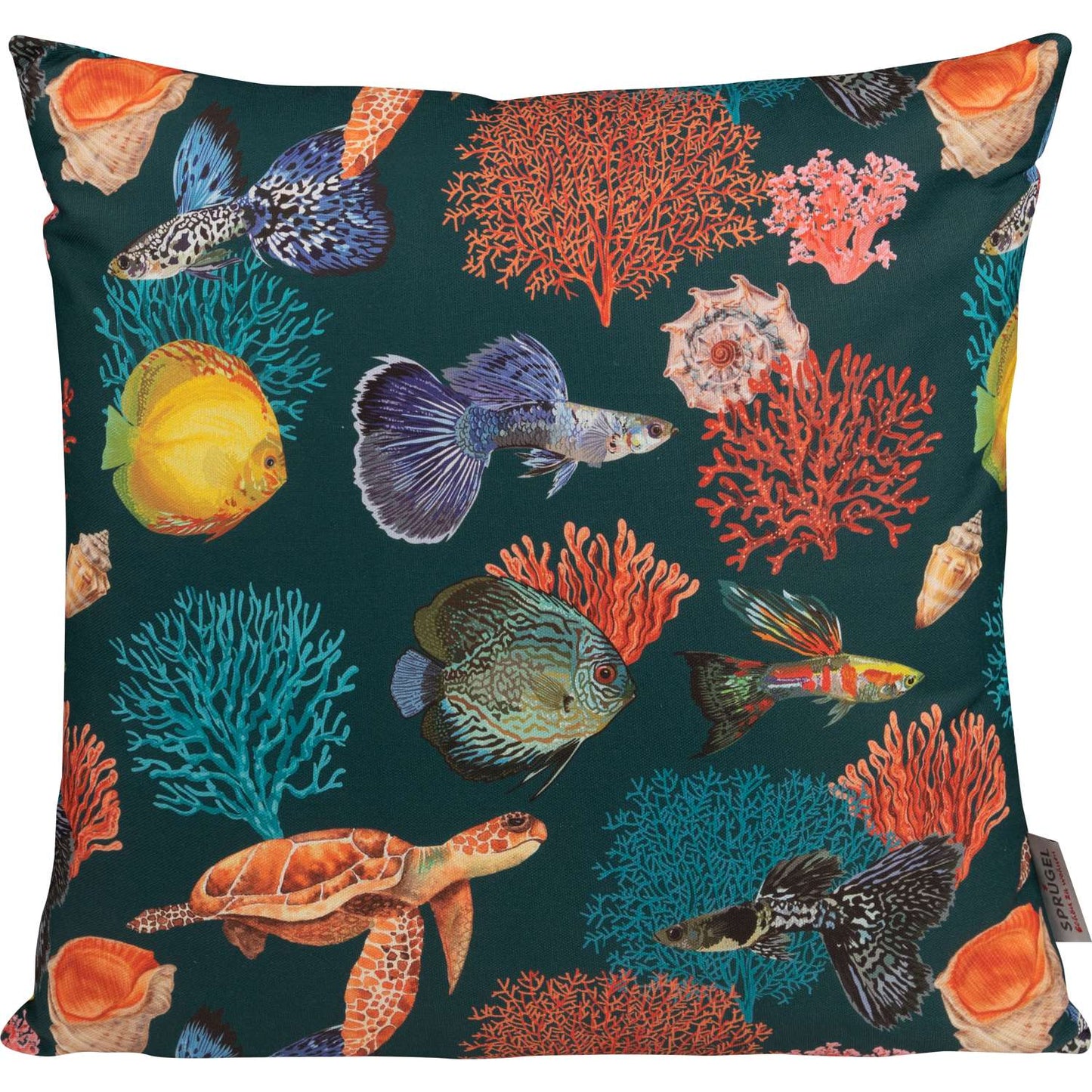 Unterwasserwelt Kissenhülle Nautilus Coral - 40x40 cm