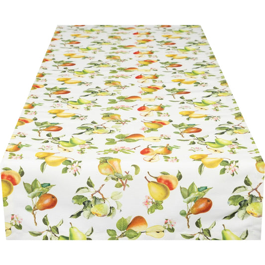 Präzisions-Druck Tischband Frühlingsbirnen 45x150 cm