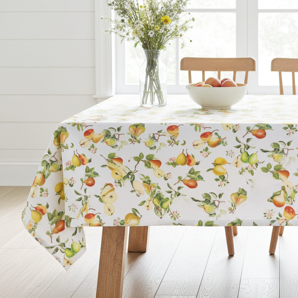 Präzisions-Druck Mitteldecke Frühlingsbirnen 85x85 cm