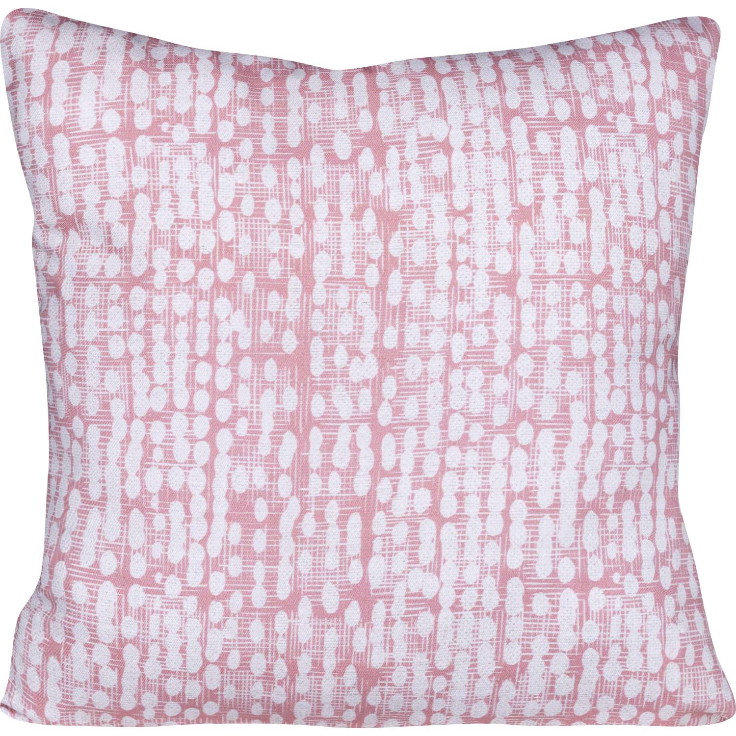 Kissenhülle 50x50 cm Baumwolle Altrosa-Weiß