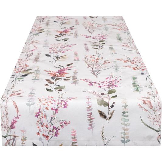 Baumwoll Tischband Frühlingswildwuchs 50x150 cm