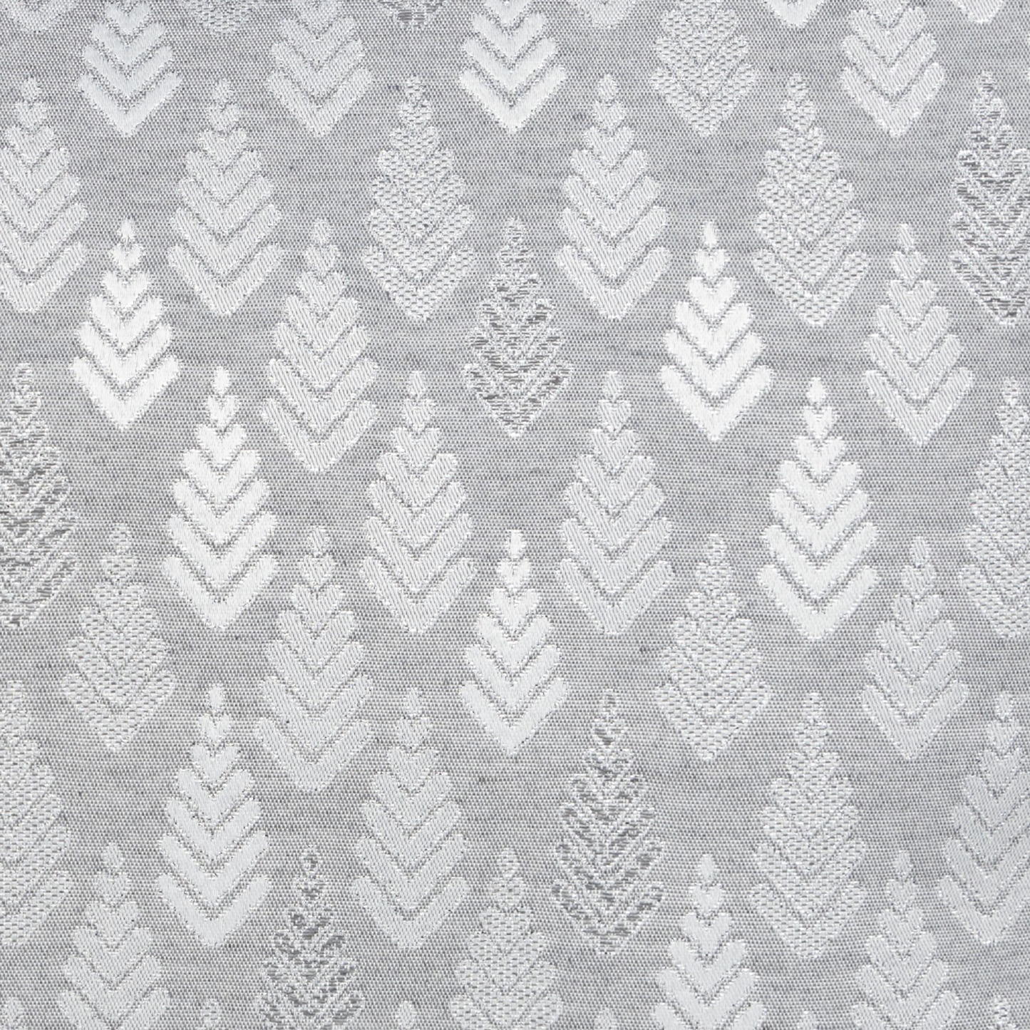 Kissenhülle Shiny Tree Grau Silber 50x50 cm | Fest & Griffig - Glitzereffekt Tannenbaum Grau Silber