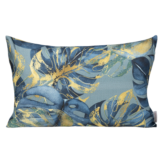 Baumwoll Kissenhülle Monstera Goldstaub 40x60 cm