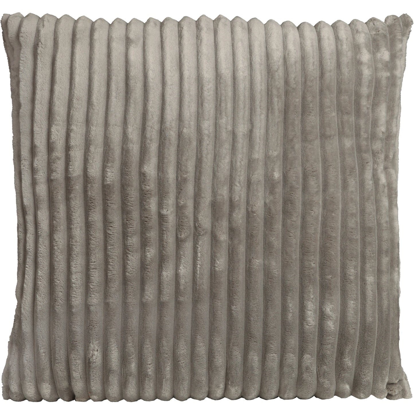 Kissenhülle Cord Optik fein gerippt grau - Maya 45x45 cm