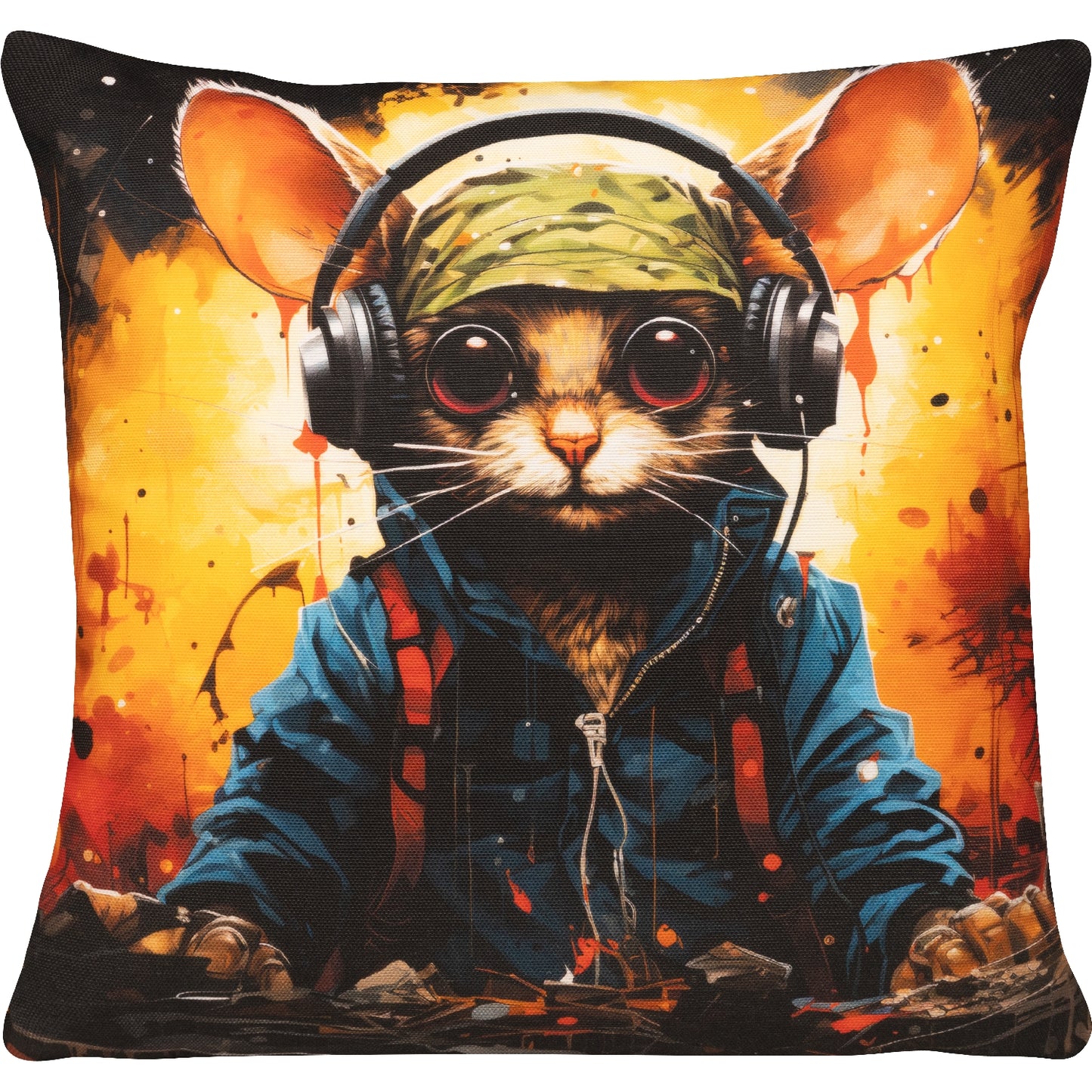 Kissenhülle Mad DJ Mouse
