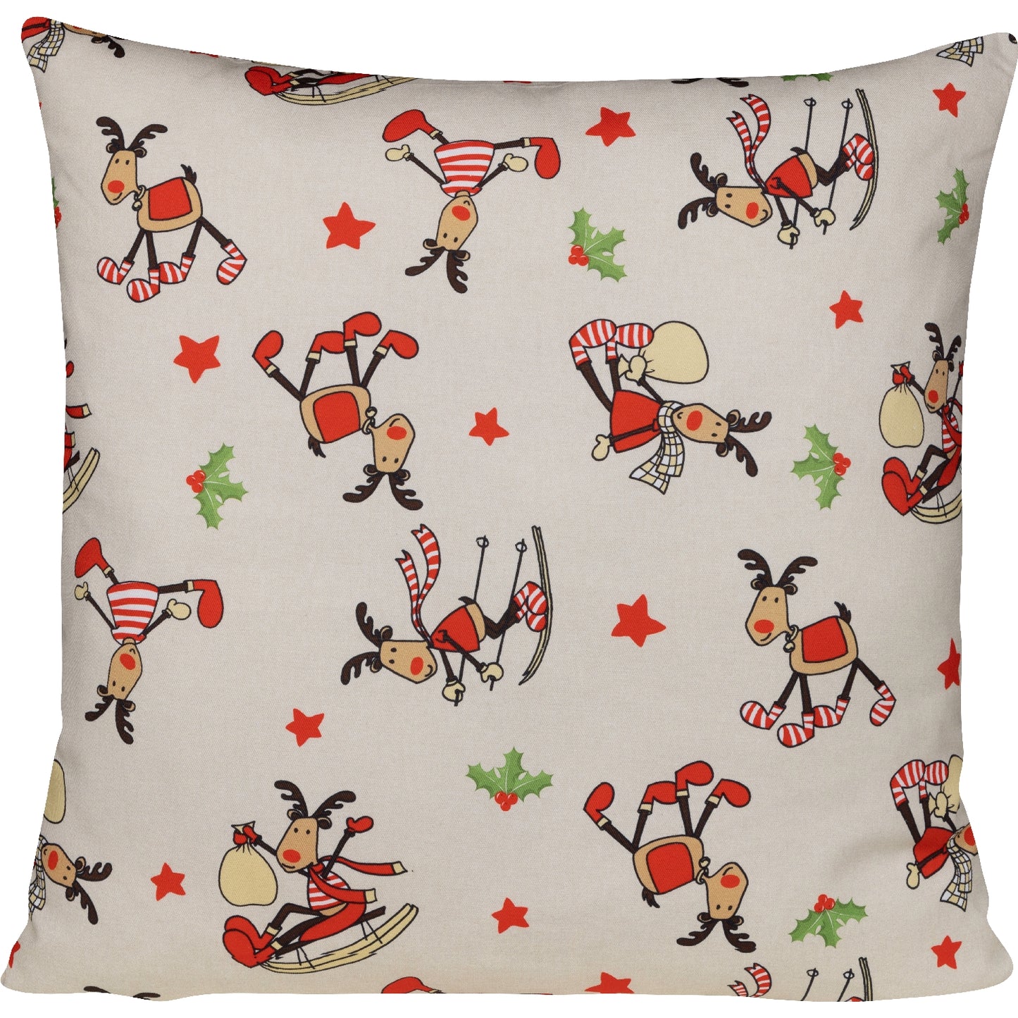 Kissenhülle X-Mas Funny Rudolph - 40x40 cm