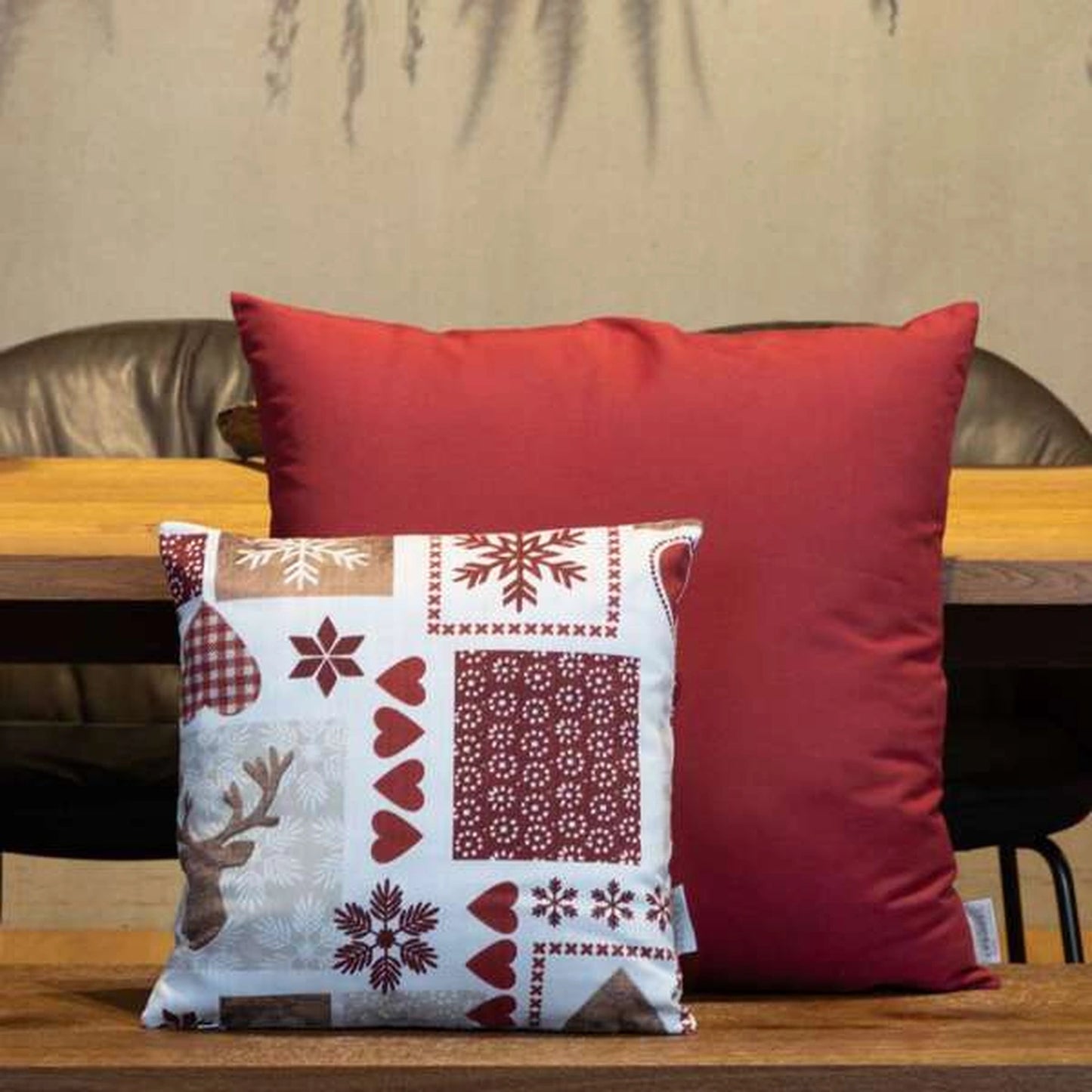 Uni Kissenhülle Liso bordeaux 50/50 cm