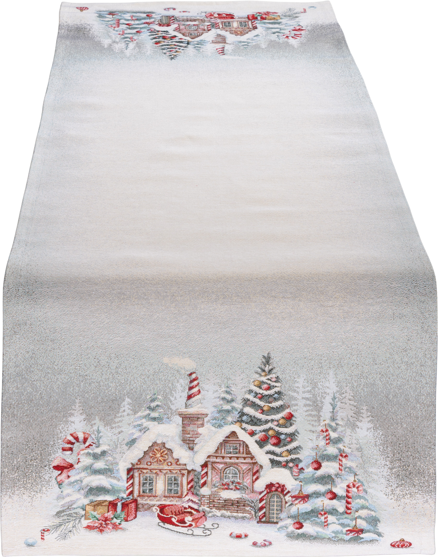 Tischband Winter Sweety Home 45x45 cm | Schwer & Griffig - Almhütte Weihnachten Grau