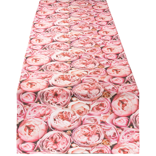 Präzisions-Druck Tischband Rosenfreude 45x150 cm