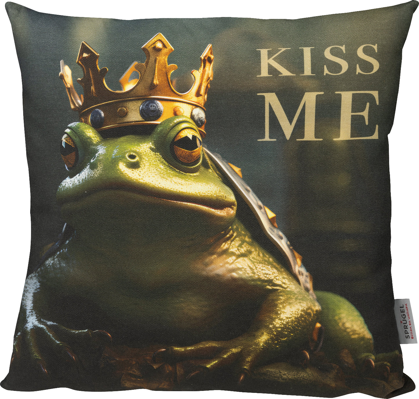 Kissenhülle Kiss me Frog