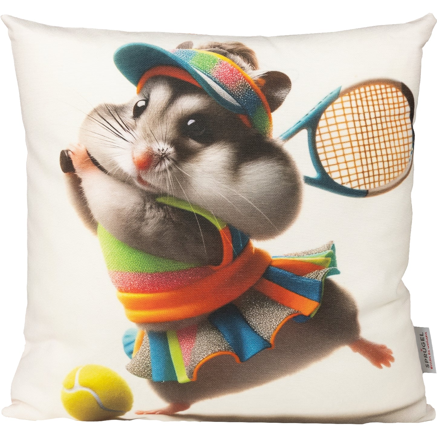 Kissenhülle Tennis Hamster