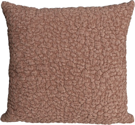 Kissenhülle Vapi Bubbles Nude 45x45 cm | Flauschig & Voluminös - Bouclé Altrosa Noppen