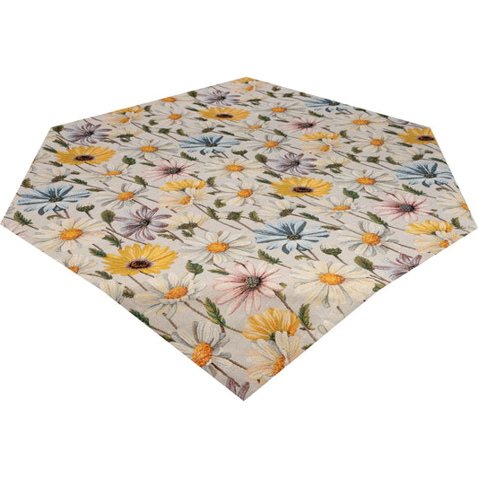 Gobelin Mitteldecke Frühlingsblütenwiese 85x85 cm