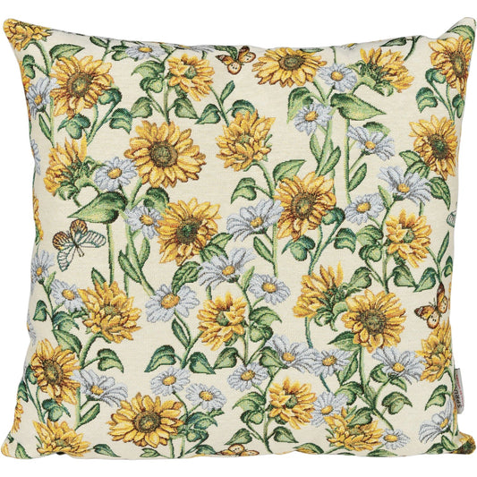 Gobelin Kissenhülle Sonnenblumen Wiese 50x50 cm