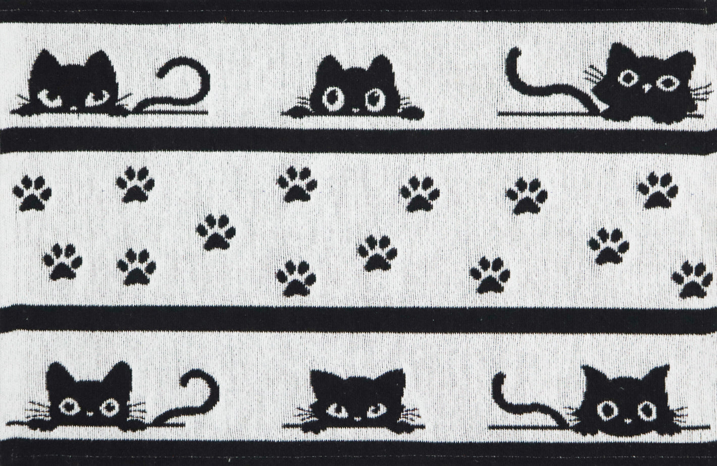 Tischset Jolly Cat 33x50 cm | Schwer & Griffig - Katze Schwarz Weiß süß