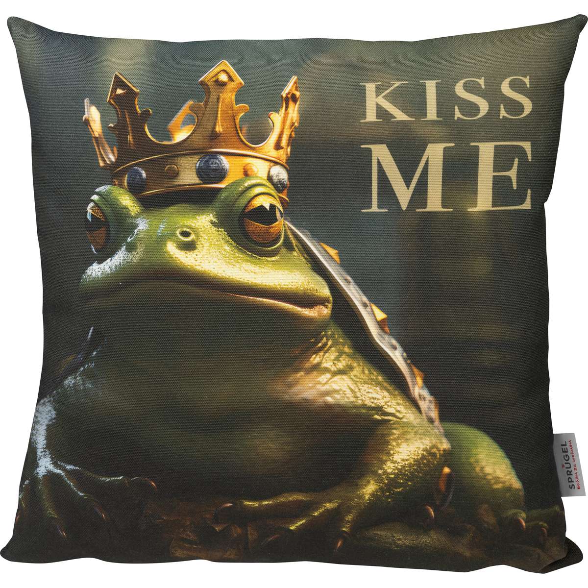 Kissenhülle Kiss me Frog