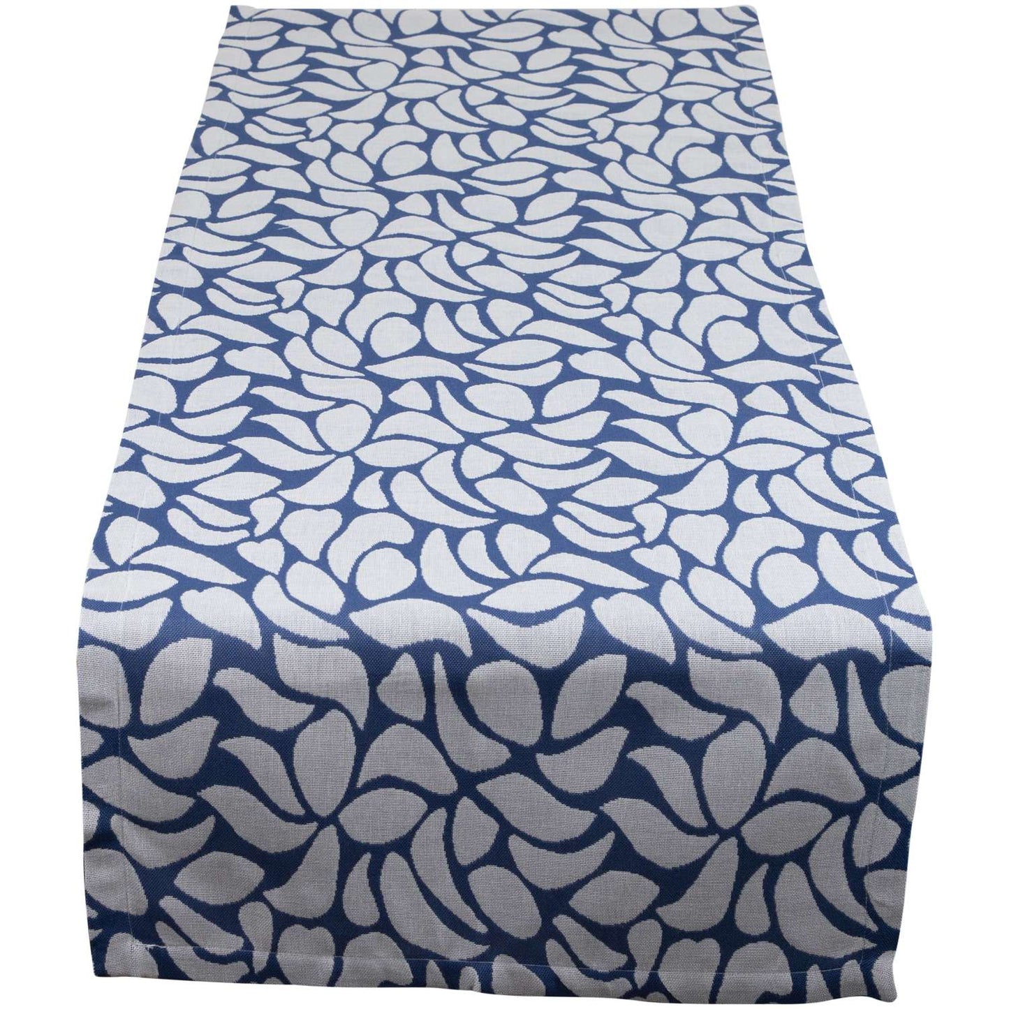 Tischläufer für Terrasse & Balkon • UV- & wetterbeständig • Mondblumen blau | 45x150 cm