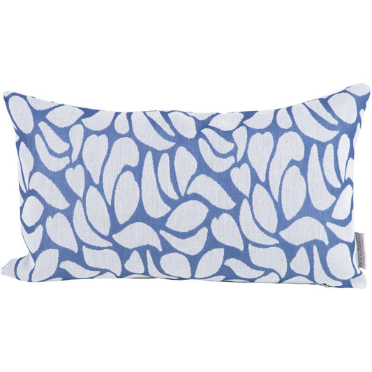 Outdoor Kissenhülle Mondblumen blau 30x50 cm