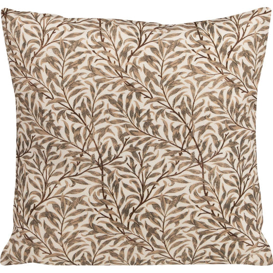 Outdoor Kissenhülle Blattwerk braun 38x38 cm