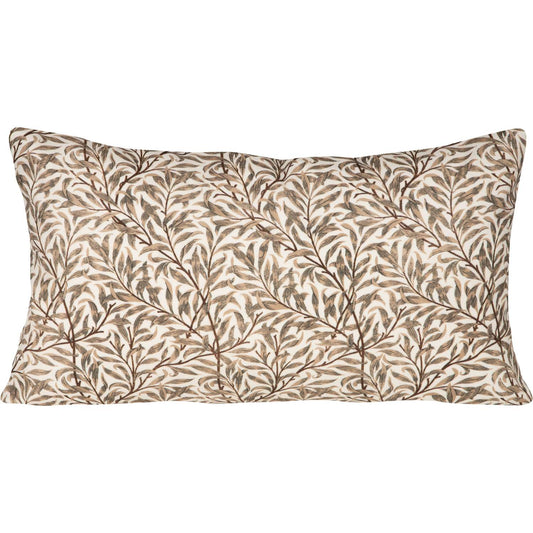 Outdoor Kissenhülle Blattwerk braun 30x50 cm