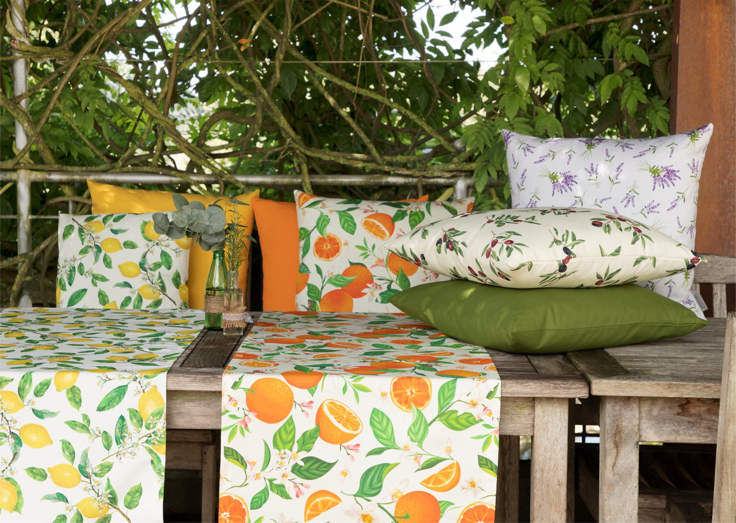 Tischdecke Orangenblüte - Natural Orange 130x170 cm