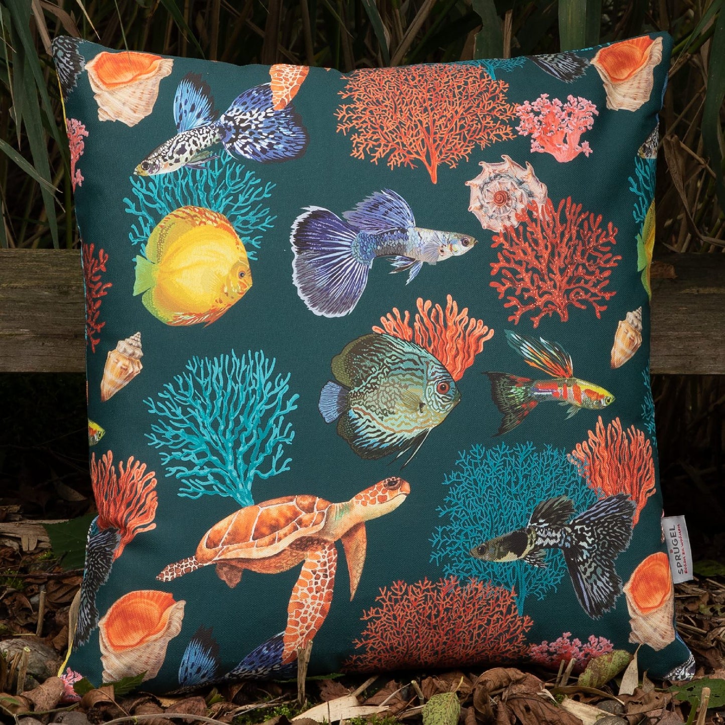 Unterwasserwelt Kissenhülle Nautilus Coral - 40x40 cm