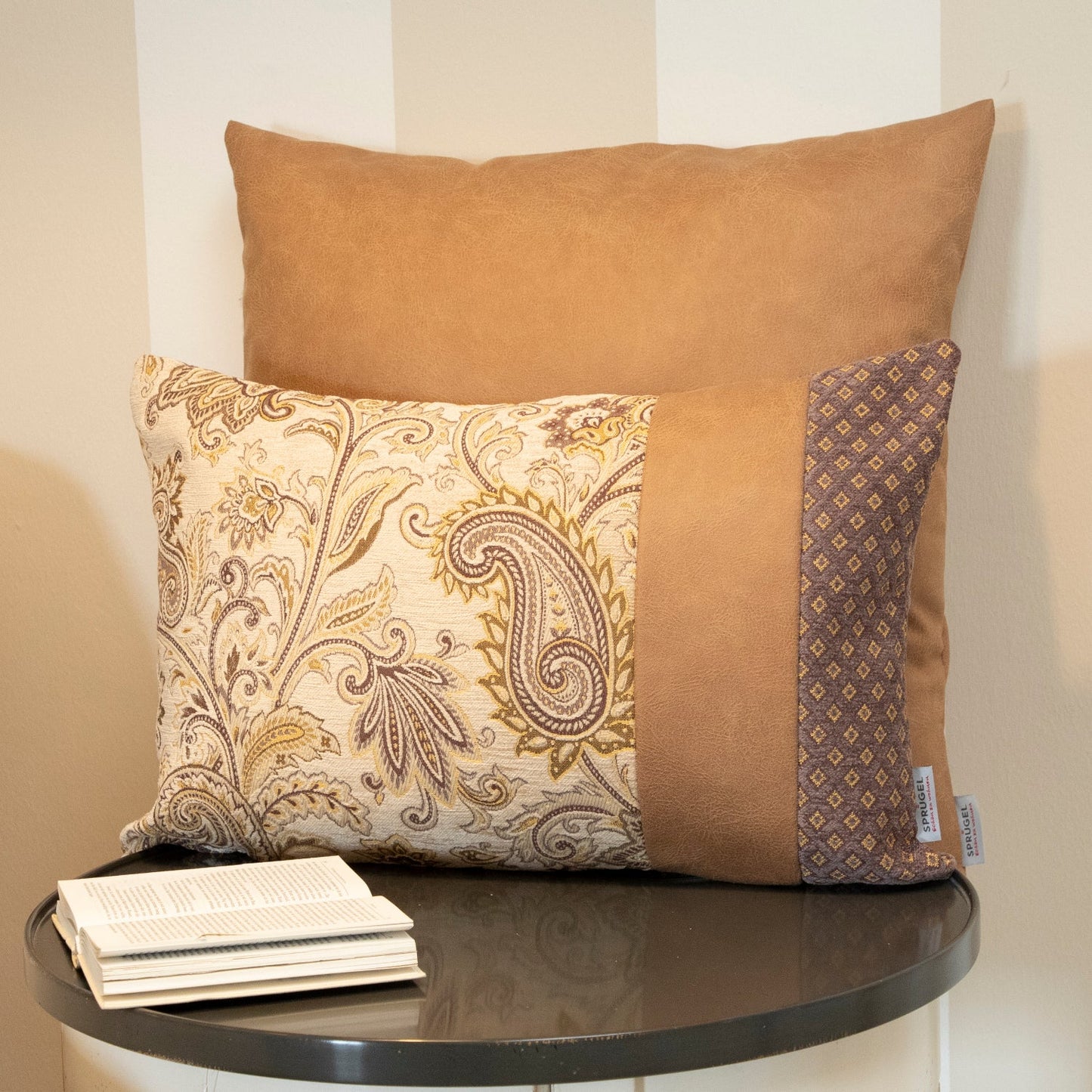 Wendekissenhülle Nica Paisley beige