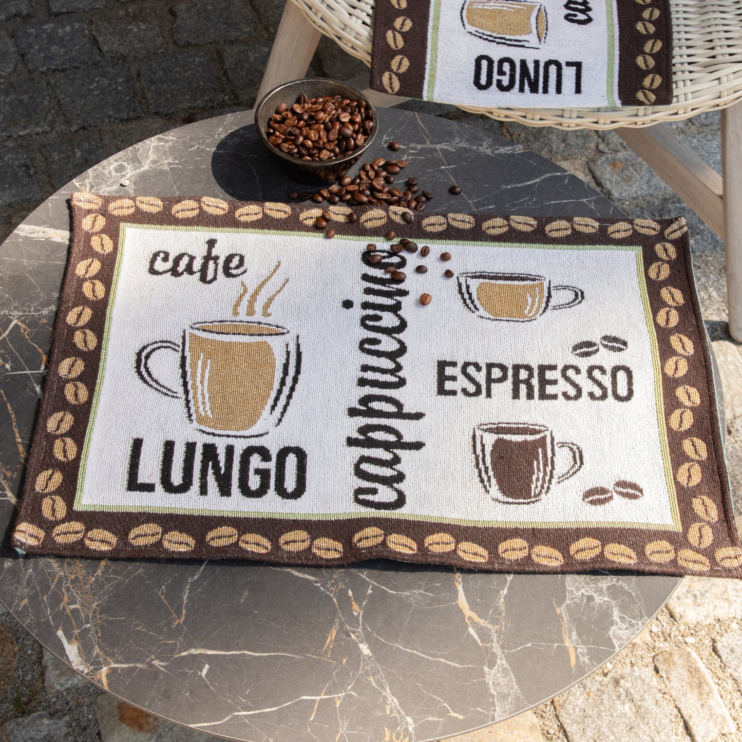 Gobelin Tischset Cappuccino