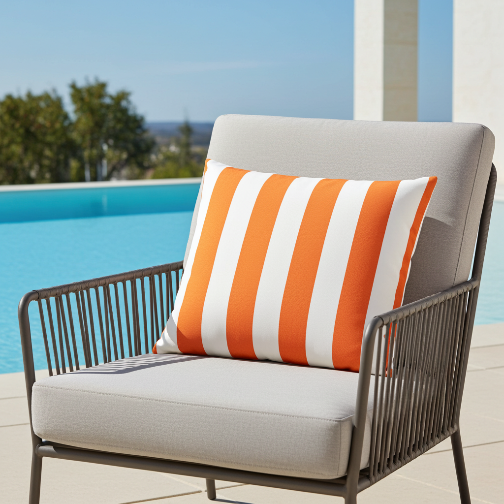 Outdoor Kissenhülle Sonnendeck orange 60x60 cm