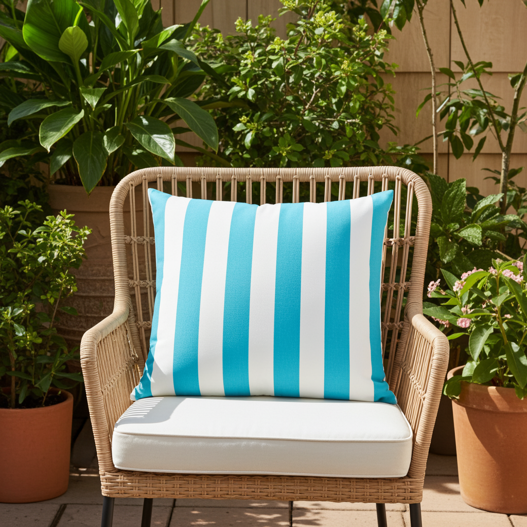 Outdoor Kissenhülle Sonnendeck türkis 60x60 cm