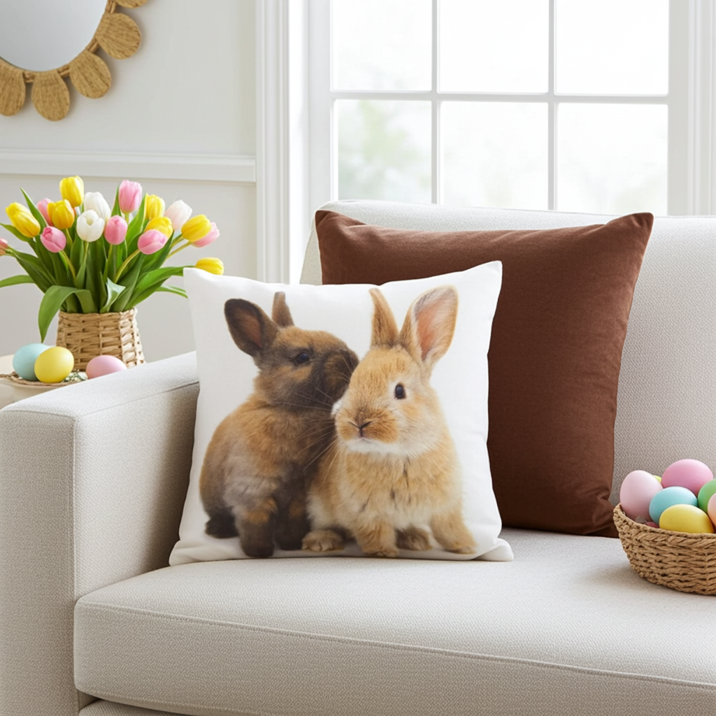 Kissen und Tischwäsche für Ostern