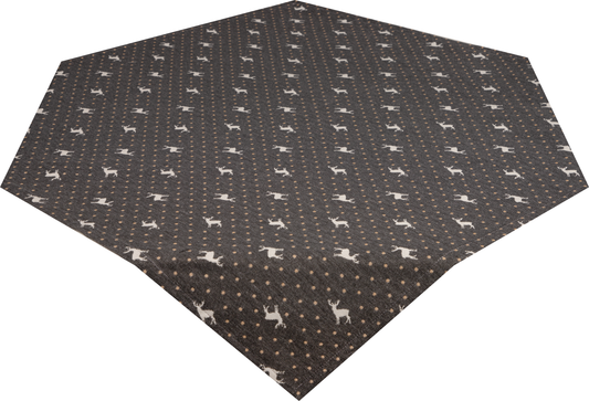 Mitteldecke Cabana Home Deer Grey 85x85 cm | Fest & Griffig - Hirsch Motiv Grau Landhaus