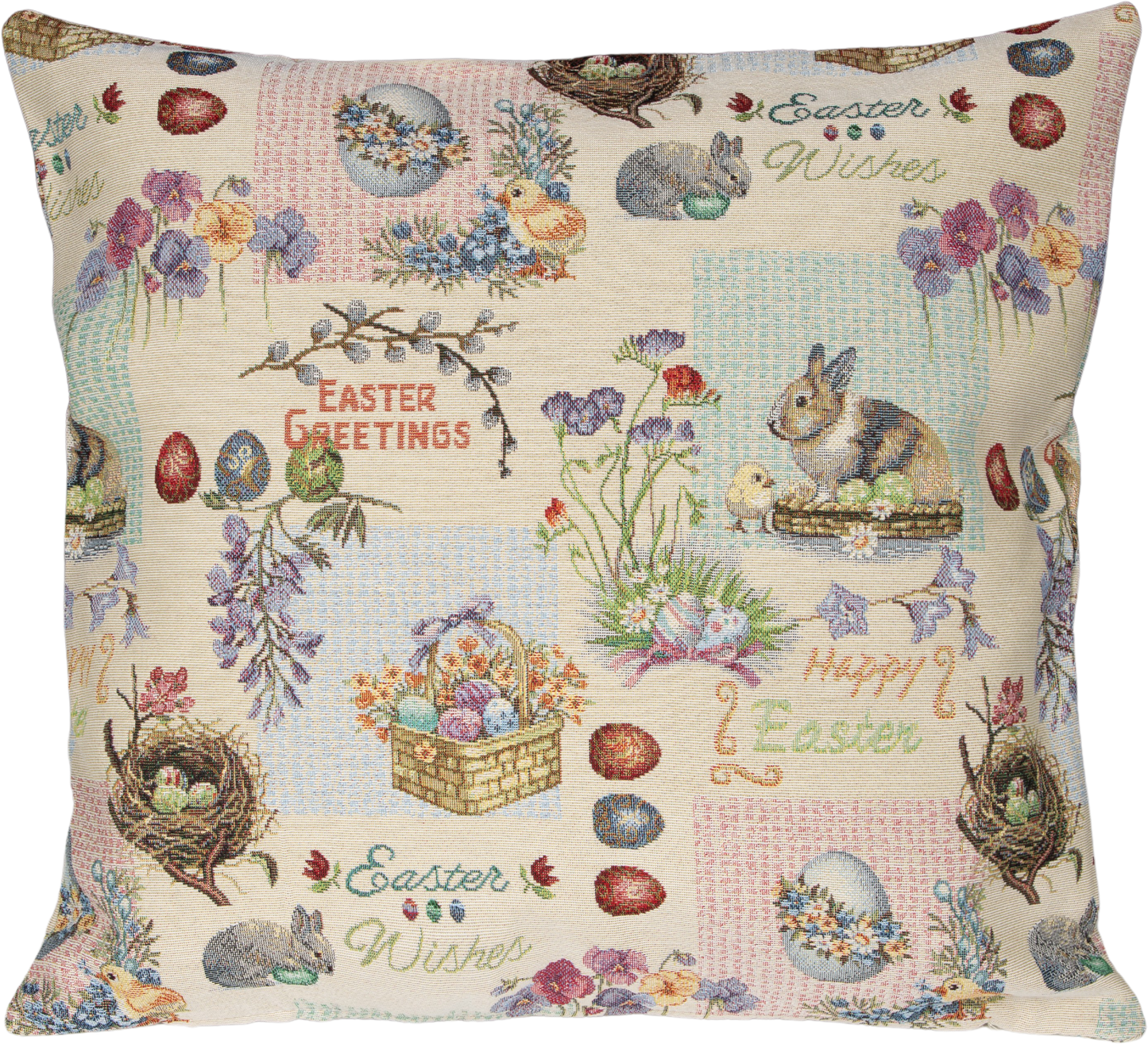 Gobelin Kissenhülle Oster-Erinnerungen 50x50 cm