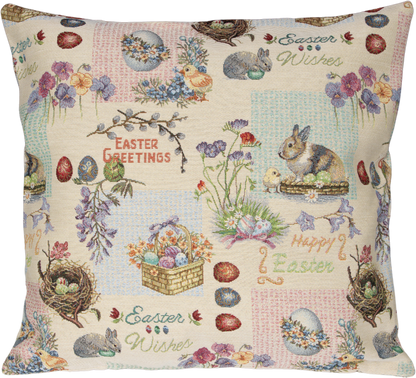 Gobelin Kissenhülle Oster-Erinnerungen 50x50 cm