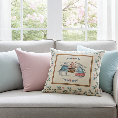 Gobelin Kissenhülle Osterduft 45x45 cm