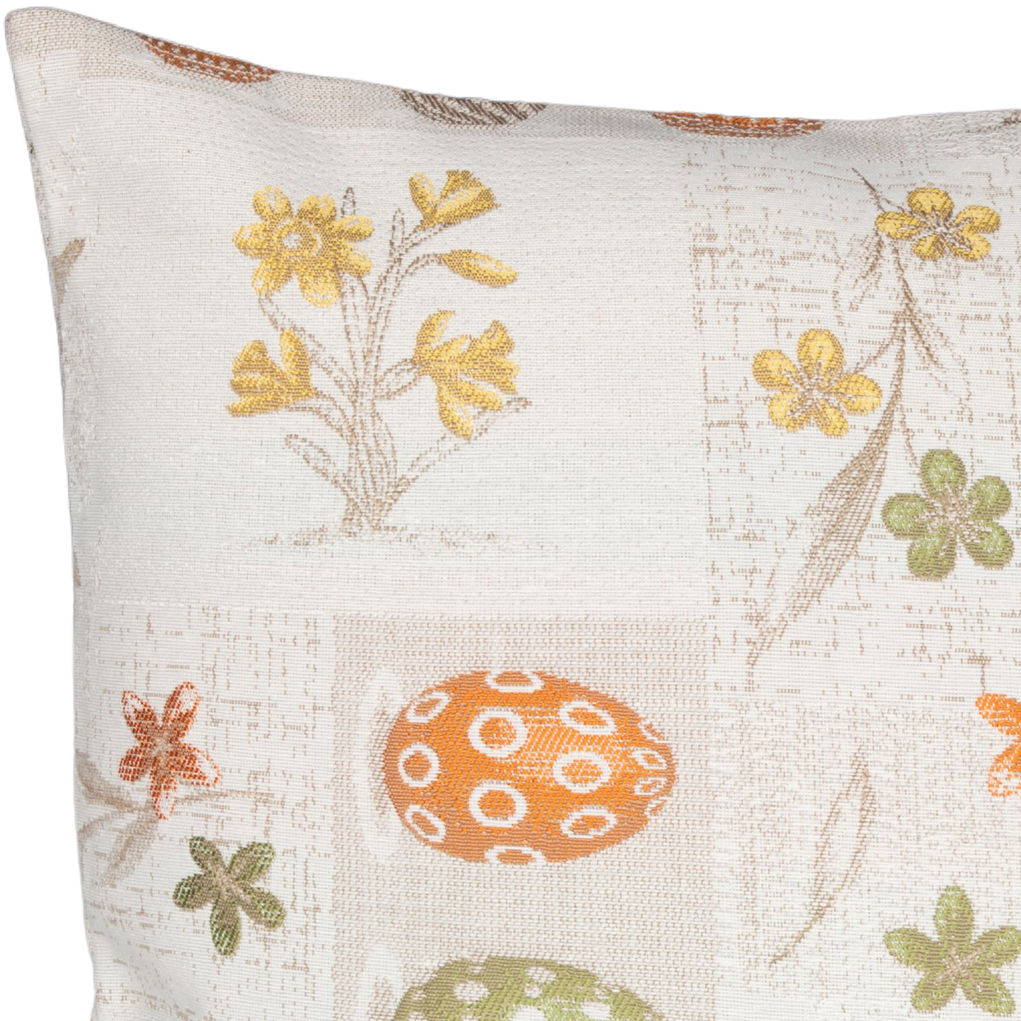 Mischgewebe Kissenhülle Oster Kacheln 50x50 cm