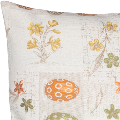 Mischgewebe Kissenhülle Oster Kacheln 50x50 cm